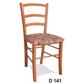 čalúnená drevená stolička